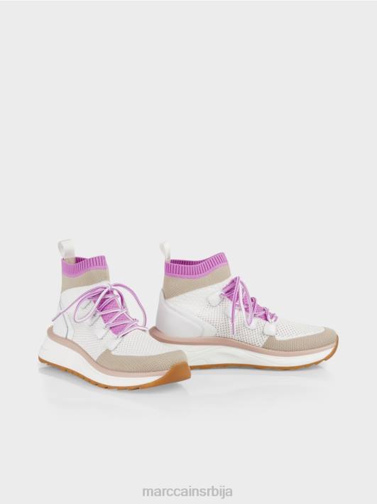 ципела средњег кроја у плетеном дизајну Marc Cain D6881648 светла лаванда обућа