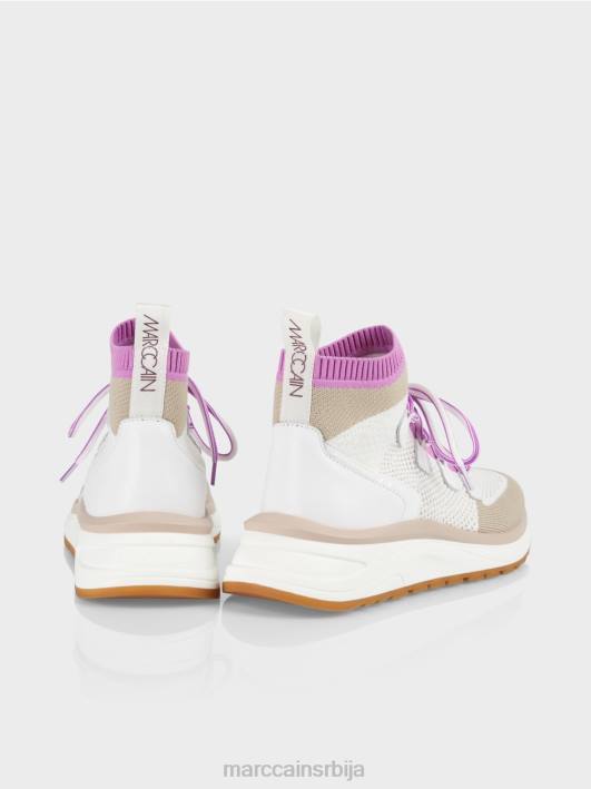 ципела средњег кроја у плетеном дизајну Marc Cain D6881648 светла лаванда обућа