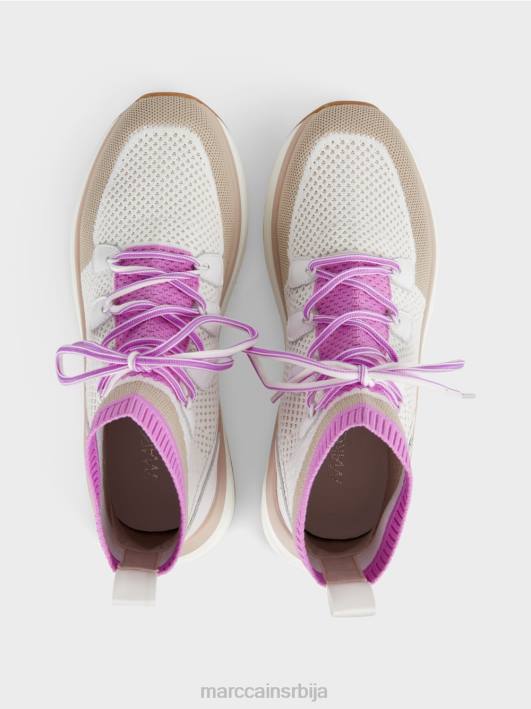 ципела средњег кроја у плетеном дизајну Marc Cain D6881648 светла лаванда обућа