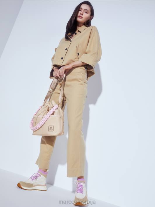 ципела средњег кроја у плетеном дизајну Marc Cain D6881648 светла лаванда обућа