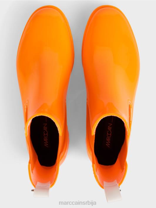 гумене чизме челси са профилним ђоном Marc Cain D6881651 светло наранџаста обућа
