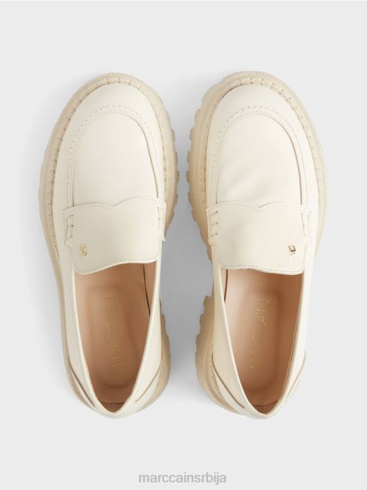 ниске ципеле са украсним шавовима Marc Cain D6881558 тамна крема обућа