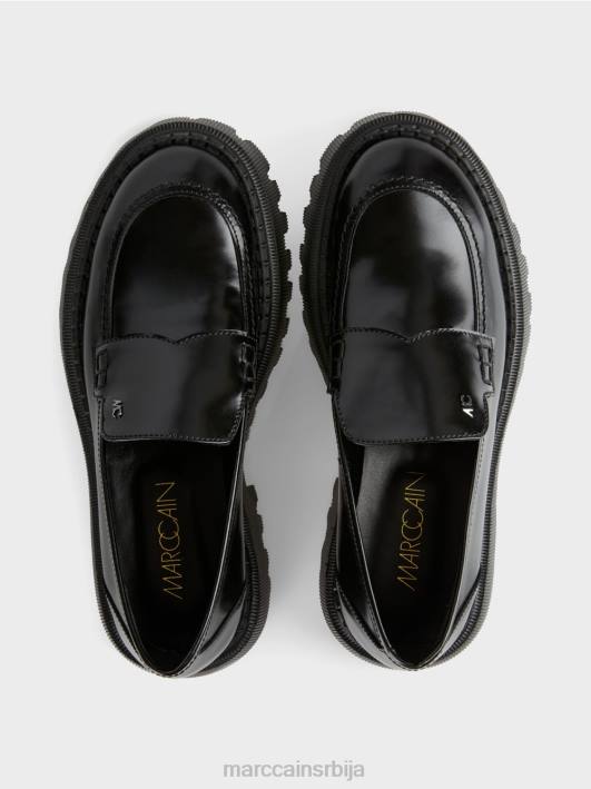 ниска ципела са украсним шавовима Marc Cain D6881586 црн обућа