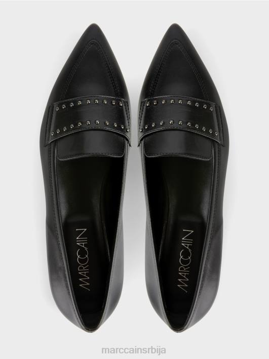 балерине са заковицама Marc Cain D6881590 црн обућа