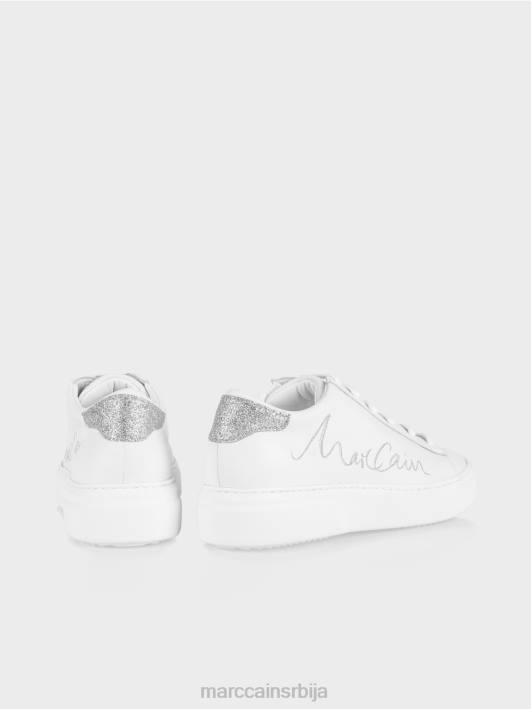 патике на пертле са натписом Marc Cain D6881552 бео обућа