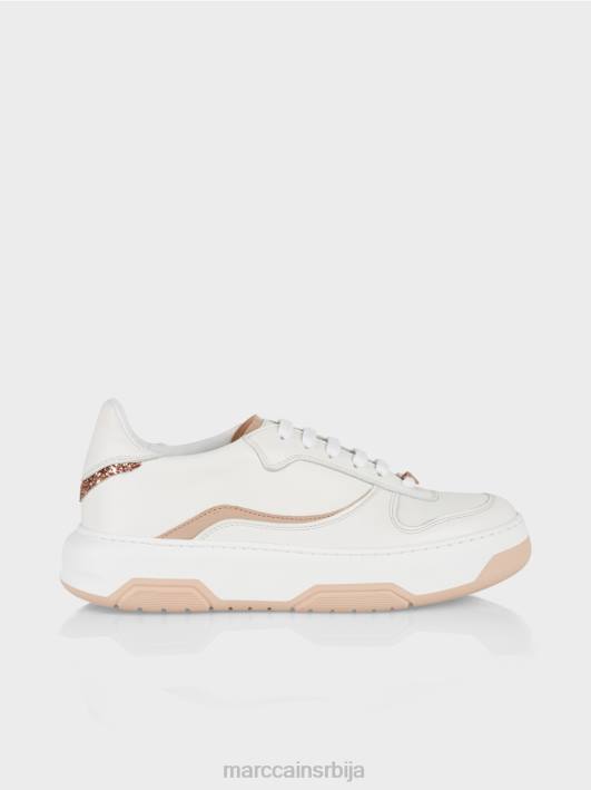 патике са сјајним детаљима Marc Cain D6881555 пешчано беж обућа