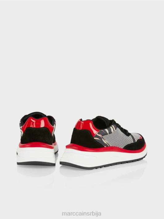 патике са лео детаљима Marc Cain D6881571 брусница обућа