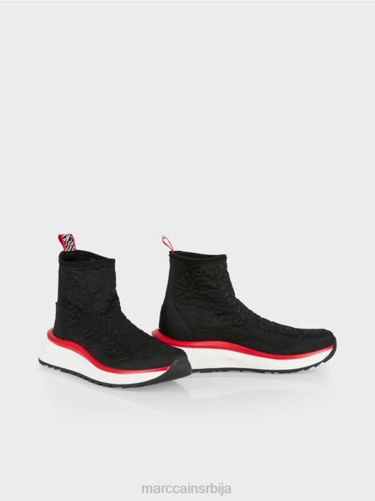 патике са рељефним лео дизајном Marc Cain D6881573 црн обућа