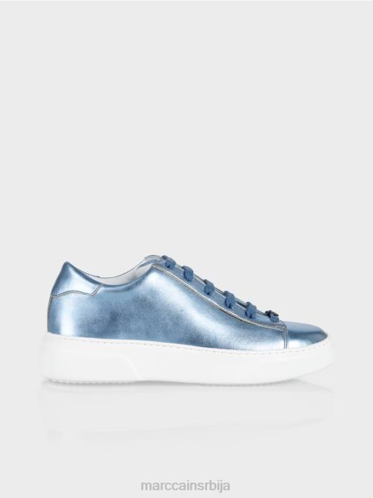 сјајне патике Marc Cain D6881585 меки прах плаве боје обућа