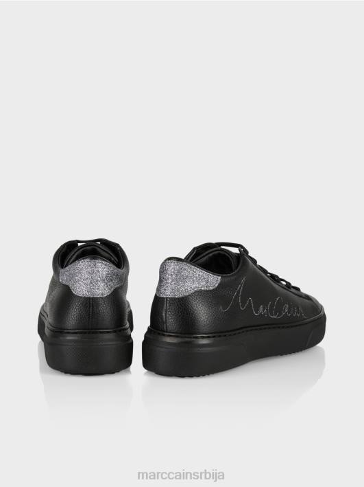 патике на пертле са натписом Marc Cain D6881593 црн обућа