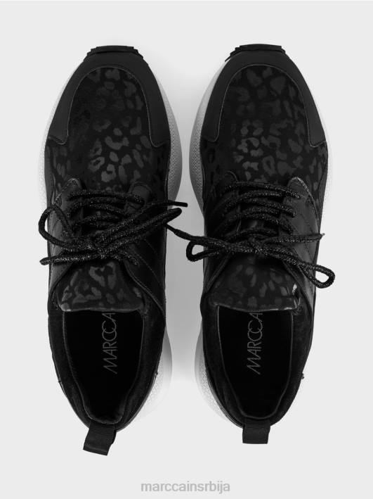 патике са лео дизајном Marc Cain D6881594 црн обућа