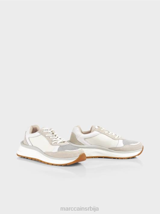 женствене патике на пертле Marc Cain D6881625 бео обућа