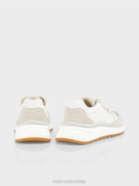 женствене патике на пертле Marc Cain D6881625 бео обућа