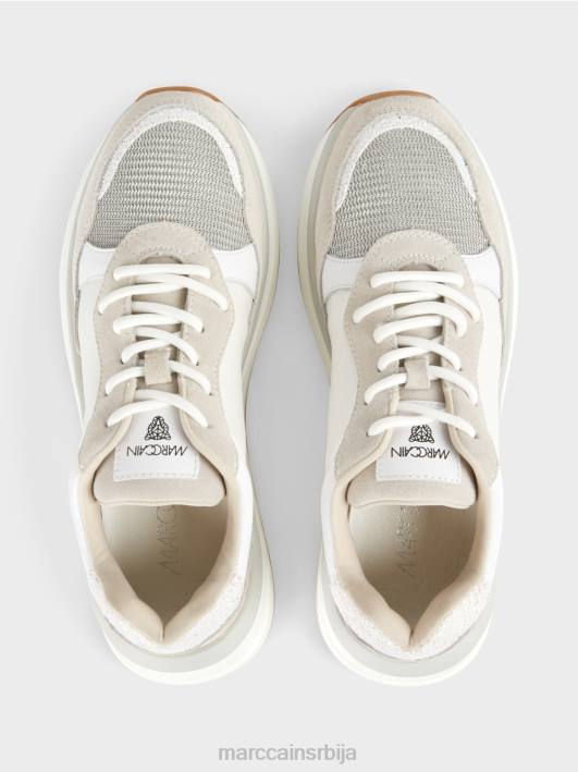 женствене патике на пертле Marc Cain D6881625 бео обућа