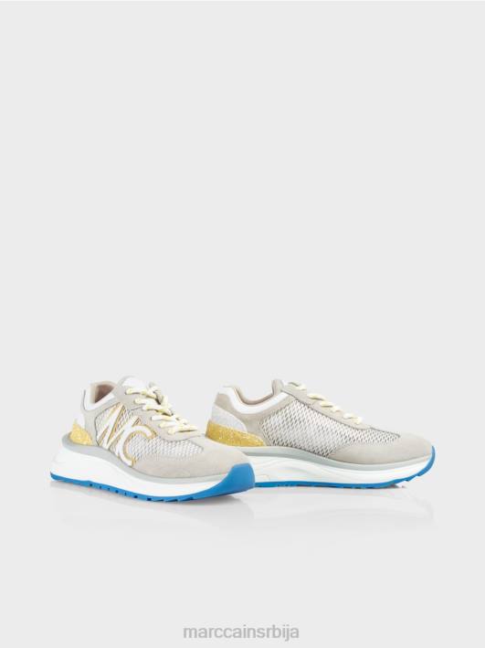 патике са мрежастим уметком Marc Cain D6881627 зелени сумпор обућа