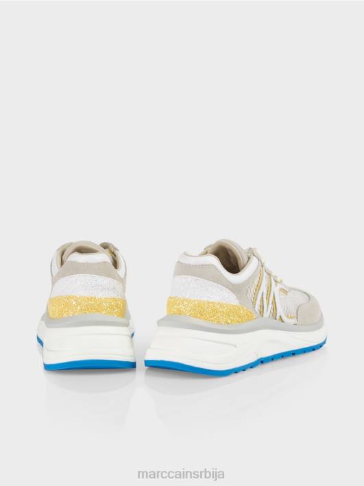 патике са мрежастим уметком Marc Cain D6881627 зелени сумпор обућа