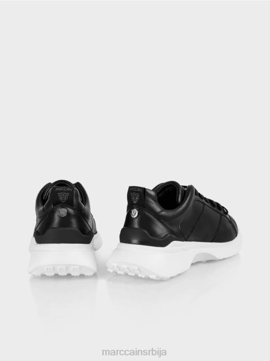 декоративно прошивене патике на пертле Marc Cain D6881631 црн обућа