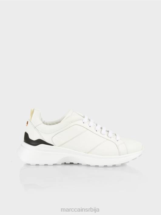 патике на пертле са контрастним детаљима Marc Cain D6881641 бео обућа