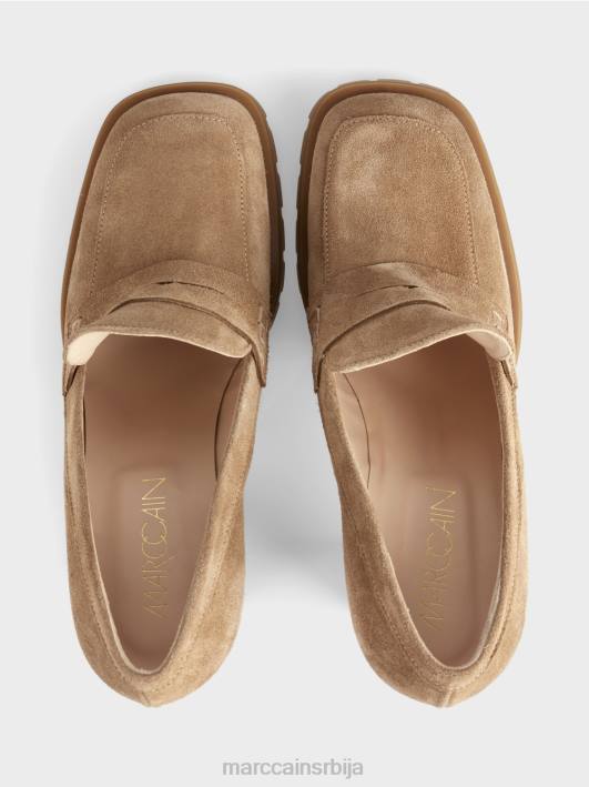 пумпе са блок петом Marc Cain D6881567 светла карамела обућа