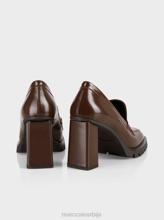 пумпе са блок петом Marc Cain D6881568 тамно дрво обућа