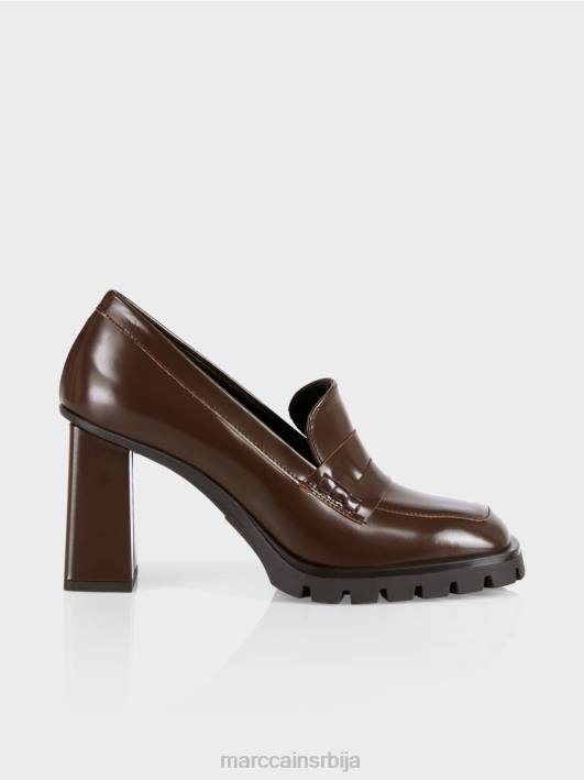 пумпе са блок петом Marc Cain D6881568 тамно дрво обућа