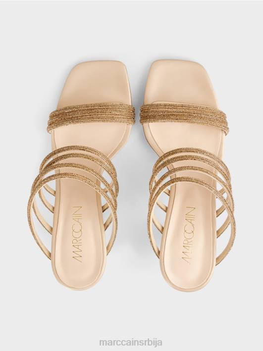 елегантне сандале са штиклама Marc Cain D6881612 панна цотта обућа