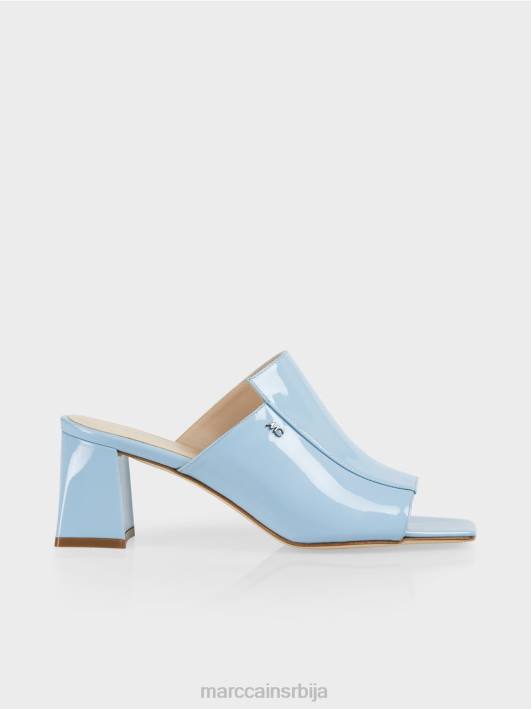 квадратне сандале „промислимо заједно“. Marc Cain D6881632 атмосферско плаво обућа