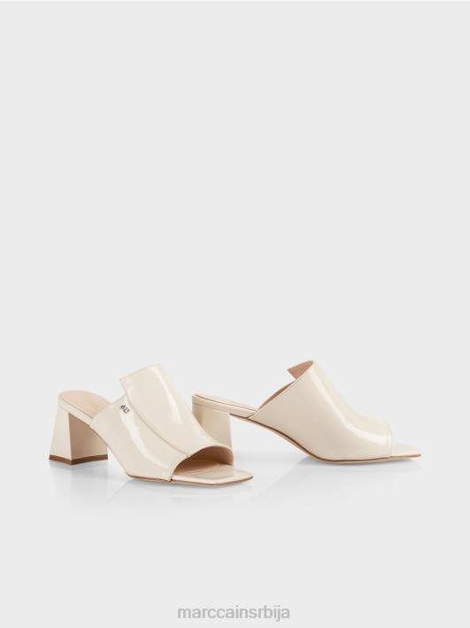 квадратне сандале „промислимо заједно“. Marc Cain D6881636 крема у праху обућа