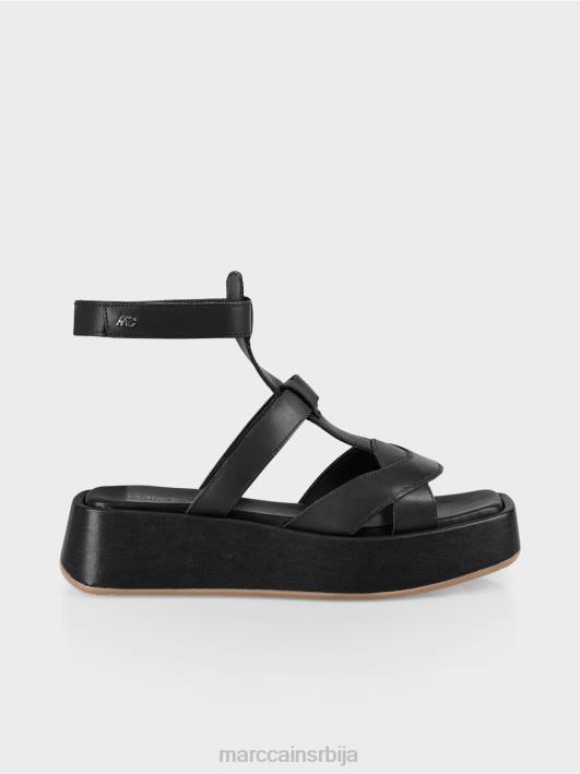 сандале са каишевима за глежањ Marc Cain D6881595 црн обућа