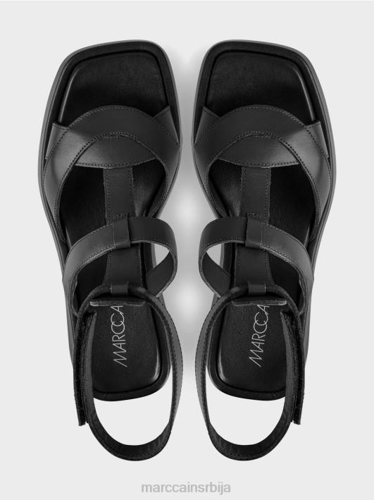 сандале са каишевима за глежањ Marc Cain D6881595 црн обућа