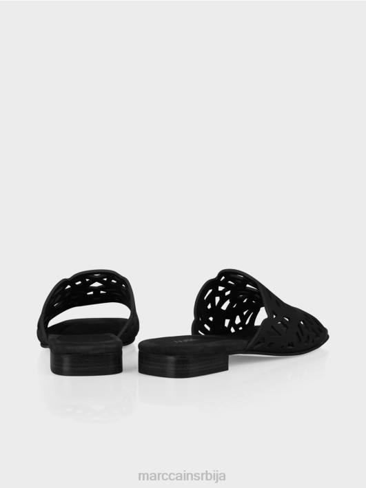 прозрачне сандале са изрезима Marc Cain D6881599 црн обућа
