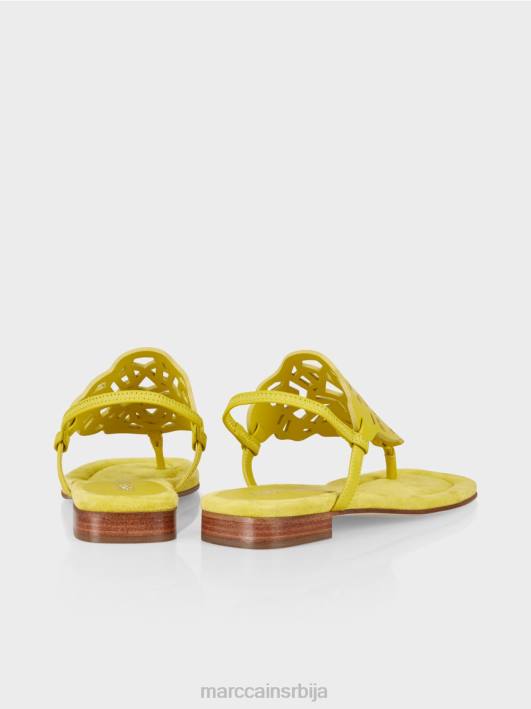 сандале за прсте са изрезима Marc Cain D6881601 лимун зелена обућа