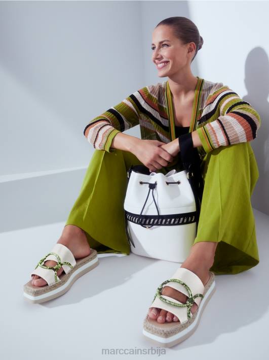 украшене еспадриле Marc Cain D6881604 прљаво бело обућа