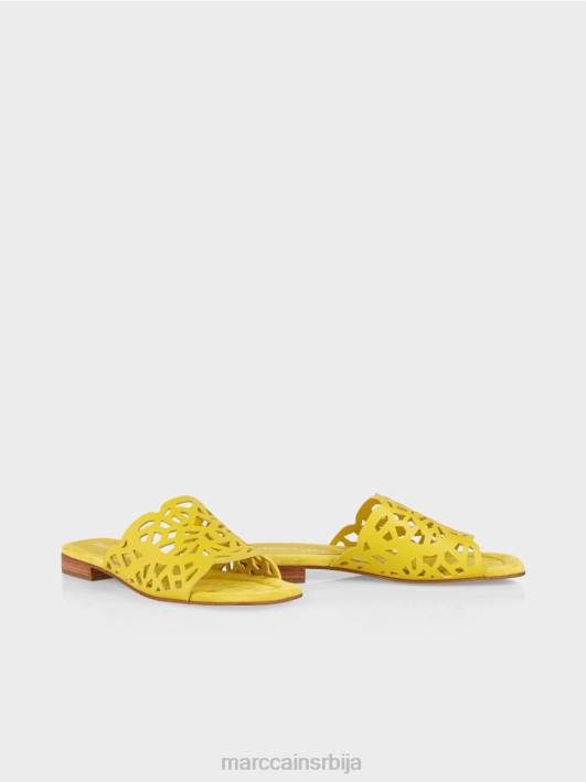 прозрачне сандале са изрезима Marc Cain D6881609 лимун зелена обућа