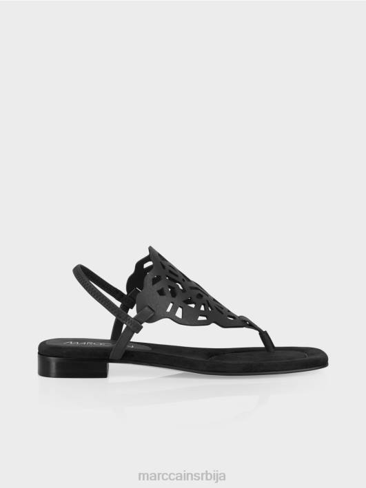 сандале за прсте са изрезима Marc Cain D6881611 црн обућа