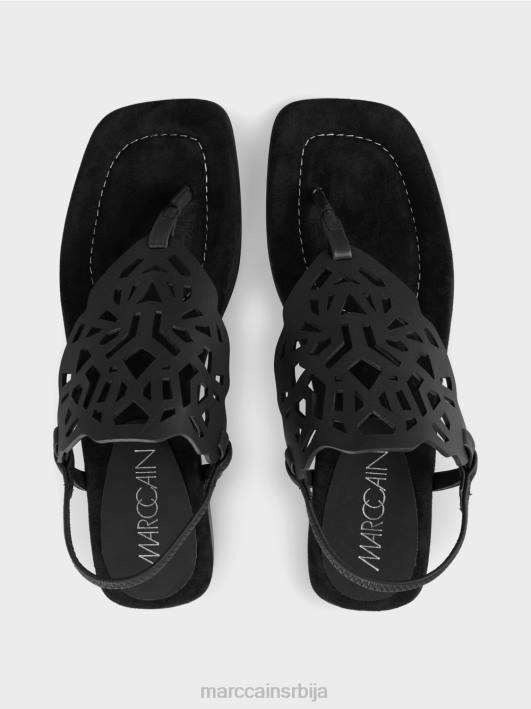 сандале за прсте са изрезима Marc Cain D6881611 црн обућа
