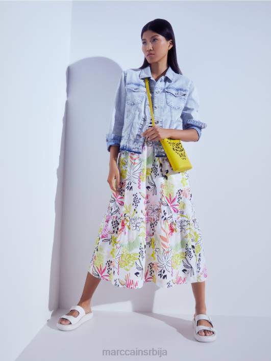 сандале са округлим ђоном Marc Cain D6881613 прљаво бело обућа