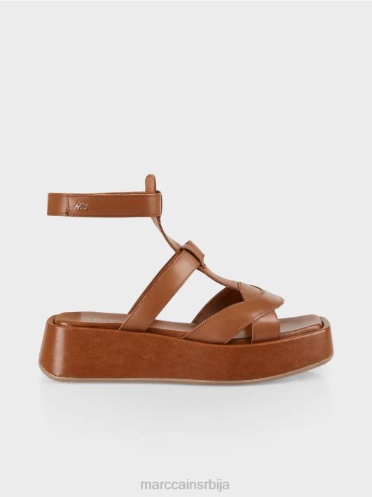 сандале са каишевима за глежањ Marc Cain D6881614 моро обућа
