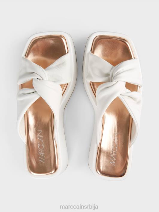 сандале са детаљима чворова Marc Cain D6881618 бео обућа