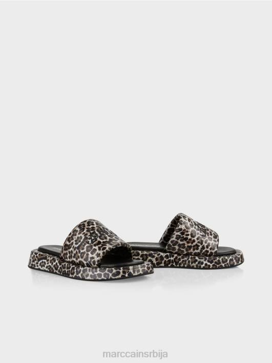 сандале у леопард узорку Marc Cain D6881652 крема у праху обућа