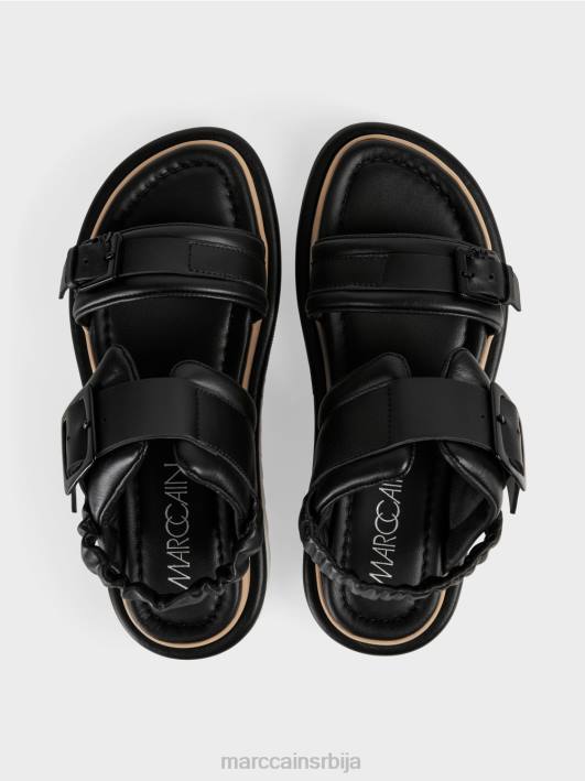 сандале са ђоном контрастне боје Marc Cain D6881653 црн обућа